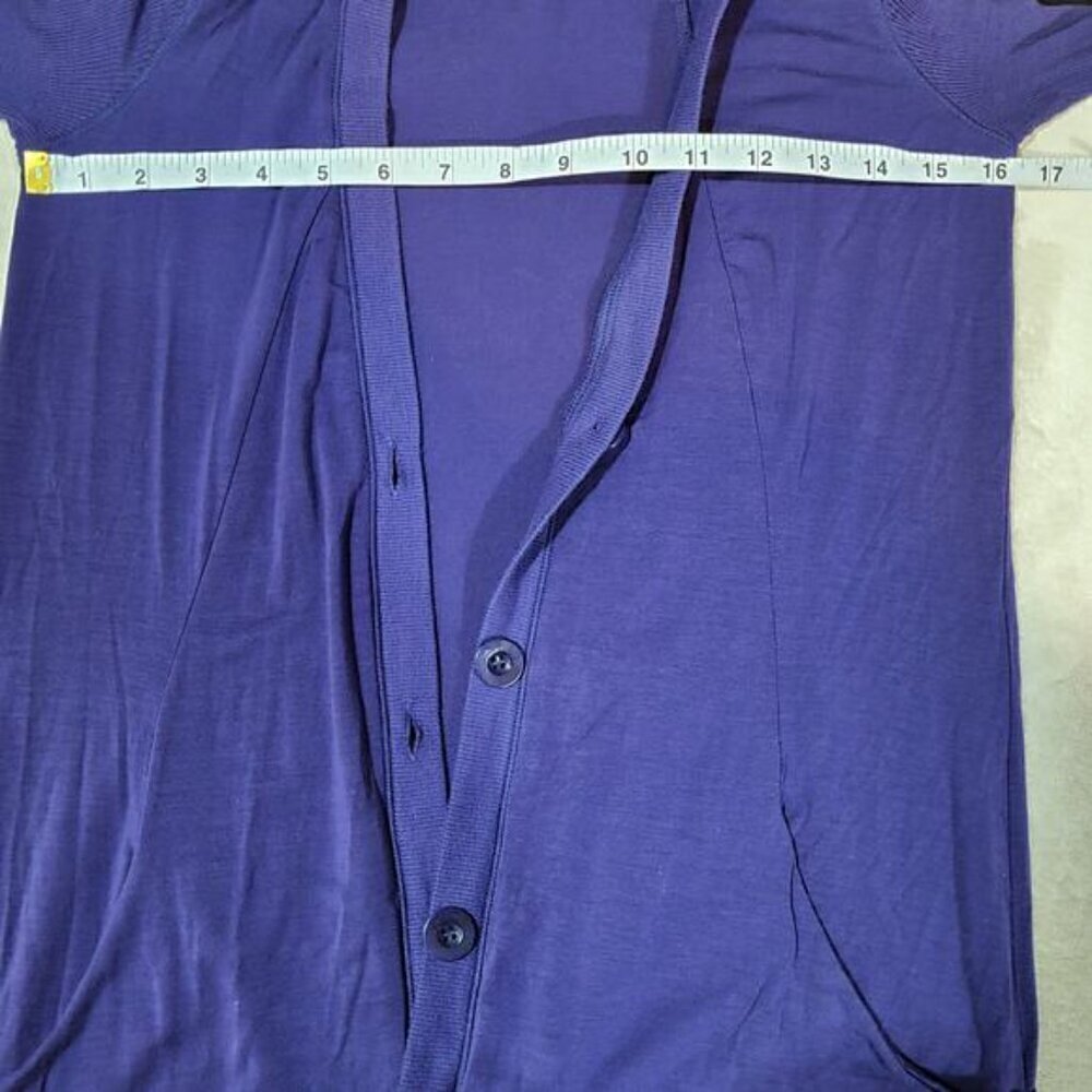 Aritzia Wilfred Purple Lyocell Cardigan - Size Extra Small - Picture 7 of 9